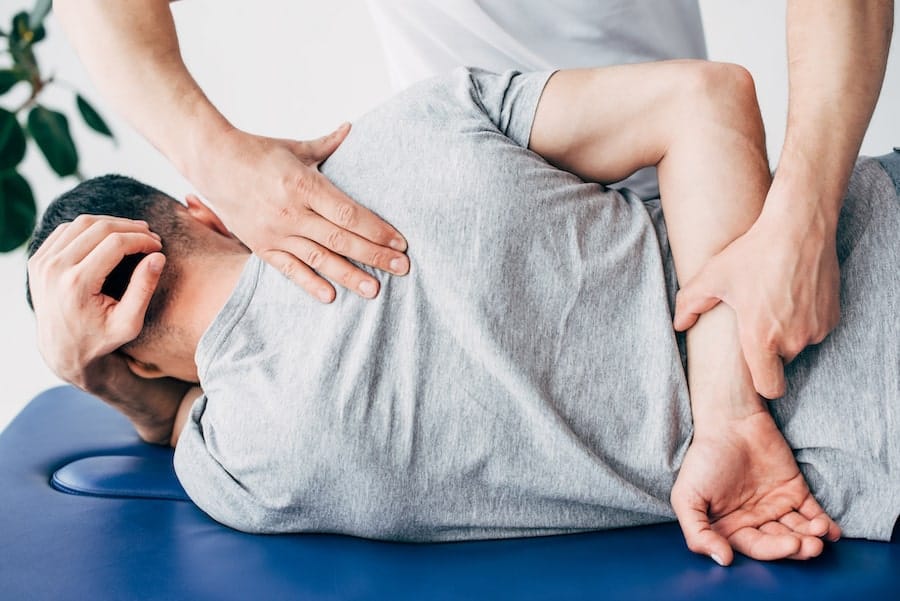 back and shoulder sports massage